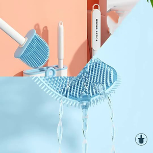 Nouvelle brosse de nettoyage WC murale 2026 en silicone souple de haute qualité - Product Image 2