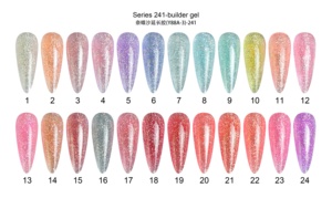 Gel de construction pour ongles Ellis de haute qualité, crémeux, effet aimant, 1 kg, Botter Monet's Garden, paillettes scintillantes, 30 couleurs, gel UV dur - Product Image 4
