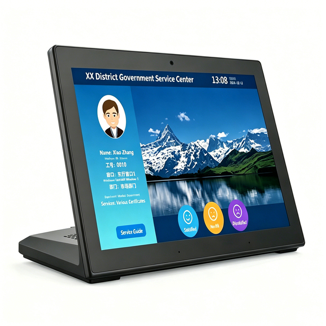 10.1-inch L-shaped Android All-in-one Desktop Evaluator Job Signage Outdoor Advertising Display with SDK Support Text Function