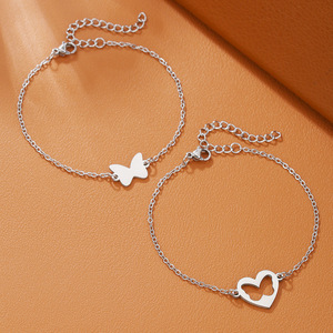 Collar con colgante de corazón de mariposa de acero inoxidable para mamá, regalo de joyería para el Día de la Madre - Product Image 3