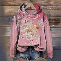 Robe ample Huayi Printemps-Automne Streetwear Basique Vintage Imprimé Artistique Japonais Sakura pour Femme Zhejiang Chine HUAYI1006 Prise en charge
