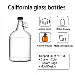 Bottiglia in Vetro Personalizzata per Vodka, <span class=keywords><strong>Whisky</strong></span>, Rum 50ml 100ml 1L 1.5L 2L <span class=keywords><strong>3L</strong></span> 4L 5L Bottiglia per Vino Californiano all'Ingrosso per Confezionamento Vini - Product Image 2