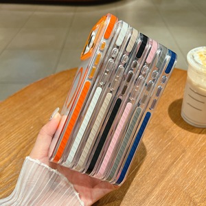 เคสใสแม่เหล็กหรูหราสำหรับ <span class=keywords><strong>iPhone</strong></span> 17 PRO MAX เคสชาร์จไร้สายฝาหลังแบบใสสำหรับ <span class=keywords><strong>iPhone</strong></span> 17 16 15 14 13 17 Air - Product Image 2