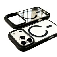 Coque de téléphone magnétique transparente pour iPhone 18 17 16 15 14 13 12 11 Pro Max, haute transparence, anti-chute