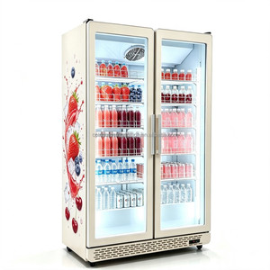 Vitrine Réfrigérée 2 Portes Entièrement en Verre et Congélateur à Boissons Circulantes à Refroidissement par Air de Haute Qualité 2026 – Vente en Gros - Product Image 3