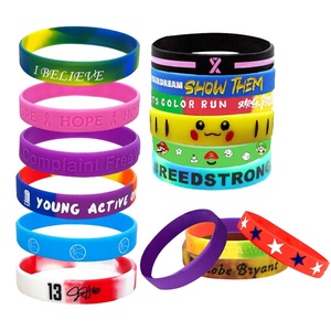 Diseño de Logotipo Personalizado en Pulsera de Silicona Delgada, Material de Silicona, Regalos Promocionales Económicos, Pulseras Personalizadas de Silicona - Product Image 1