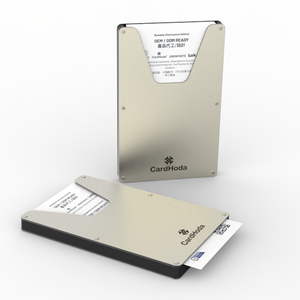 Cartera de Aluminio con Bloqueo RFID, Cartera Delgada con Clip para Dinero, Tarjetero con Protección Anti-Robo - Product Image 1