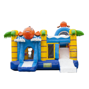 Castillo Inflable con Tobogán, Temática de Peces, Aprobado por CE EN71, de Grado Comercial - Product Image 1