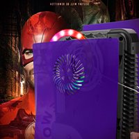 Coque de couverture de la Console ABS avec évent de refroidissement et bande lumineuse LED RGB décorative pour Playstation 5 édition disque