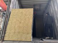 Panel Sandwich Rockwool 50mm untuk Dinding Gudang Tahan Api Kelas A