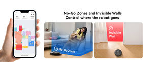 Robot aspirateur autonettoyant à gyroscope, navigation intelligente, nettoyage humide/sec, filtre HEPA, double usage domestique, langues allemande et espagnole - Product Image 3