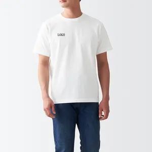 男性と女性のためのカスタマイズされたロゴブランクオーガニック100コットンTシャツ高品質ラウンドネックカスタムTシャツ