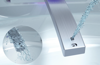 WC intelligent à poser certifié CE avec commande latérale, bidet intelligent en céramique pour la décoration de la salle de bain à domicile