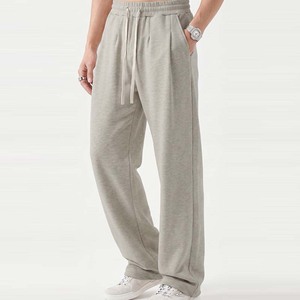 Pantalons décontractés pour hommes avec logo personnalisé |   <span class=keywords><strong>Pantalon</strong></span> droit épais et robuste |   Usine de fabrication de pantalons de travail de bureau OEM ODM en gros - Product Image 2