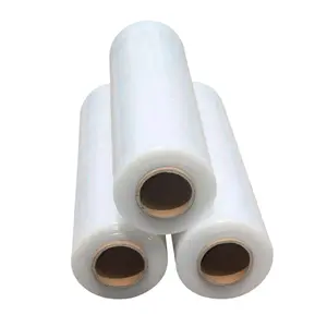 Núcleo de papel Película elástica Sinyar rollo de papel strech película transparente etirable Emballage 3 kg ENVOLTURA DE PLÁSTICO 400 METRO 23 MICRON