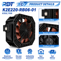 Ventilateur Radial Industriel K2E220-RB06-01, Ventilateur Centrifuge à Pales Courbées Vers l'Arrière, Remplacement pour Équipement de Refroidissement et de Ventilation d'Armoire HVAC