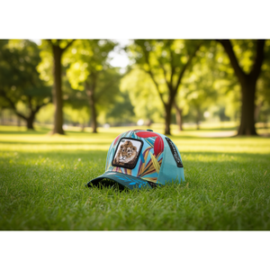 Cappello Trucker Remie con Ricamo Animale, Tessuto a Rete, Regolabile, Unisex, Casual, Primavera-Estate, a 6 Pannelli - Product Image 2