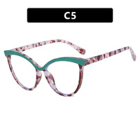 Lunettes optiques œil-de-chat pour femmes, monture en PC assortie aux verres en PC, monture de lunettes tendance pour femmes