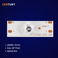 CENTURY 3V 6V 2W SMD3030/5050 LED Strip Lampu Latar 2700-6500K 90 Lm/W DC12V/24V untuk Perbaikan TV 32-65 Inch Universal Aluminium CRI