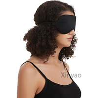 Masque pour les yeux en satin de soie doux avec logo personnalisé, masque de sommeil respirant pour la nuit avec sangle réglable, idéal pour les voyages, les cadeaux de mariage