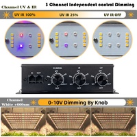 Le Plus Récent Éclairage de Croissance LED 3 Canaux 1000W PPFD Équilibré Original Samsung LM301H Evo UV IR 800W 680W pour Plantes d'Intérieur