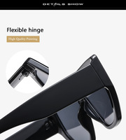 Gafas de Sol Unisex con Protección UV400, Montura Cuadrada Grande de Lujo, Venta al Por Mayor, Logotipo Personalizado, Gafas de Sol de Moda para Mujer