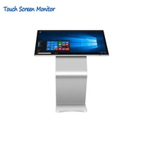 Moniteur infrarouge/capacitif d'écran tactile d'affichage à cristaux liquides: ordinateur interactif de kiosque d'écran tactile pour l'équipement de publicité de présentation