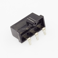 Borne de connexion à vis pour amplificateur de voiture, prise d'alimentation biseautée 3P transparente en alliage de zinc nickelé