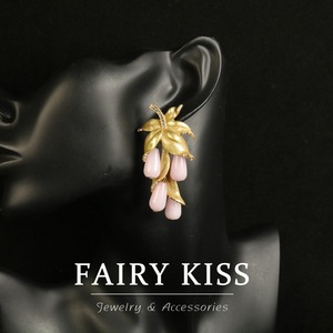Boucles d'oreilles en alliage <span class=keywords><strong>de</strong></span> Qingdao, style vintage, polyvalentes et élégantes, pour femmes - Product Image 3
