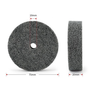 75mm繊維研磨パッド研磨ホイール中グリットアングルグラインダー金属加工ファウンドリポリッシャー用の互換性のあるディスク形状 - Product Image 5