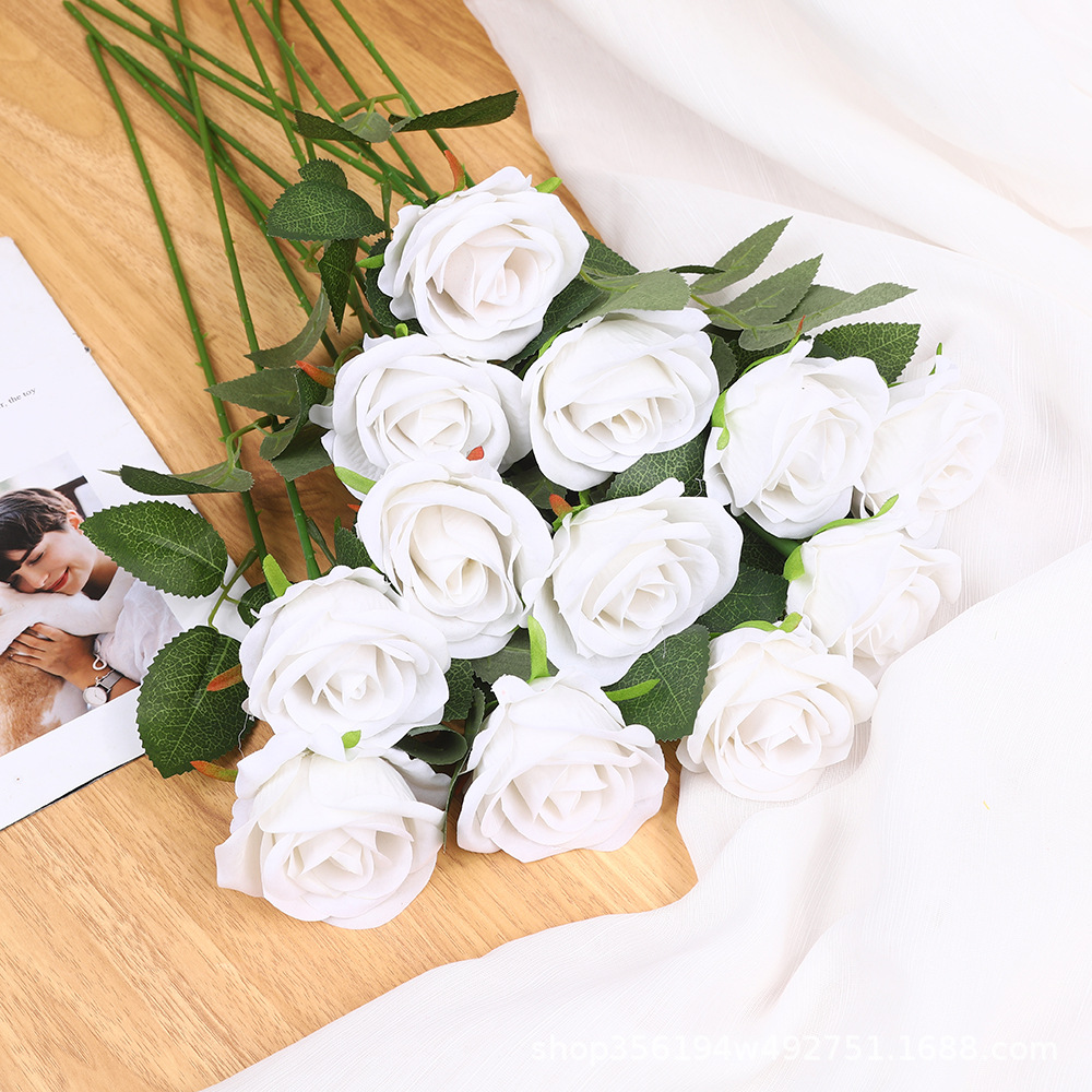 Terciopelo blanco (las cabezas de las flores miden 7 cm de diámetro)