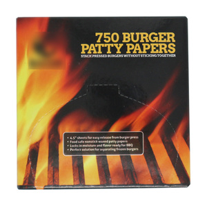 750 Tờ 4.5X4.5 Inch Vuông Hamburger Sáp Patty Giấy Cho Thịt - Product Image 2