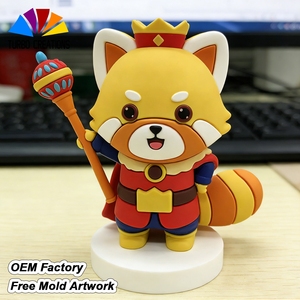 Figuras de Acción Coleccionables de Silicona Sofubi Personalizadas, Figura de León Naranja, Estatuas de Anime para Niños, China - Product Image 1