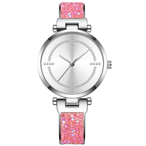 Montres-bracelets à quartz de luxe pour femmes EVER MOVE, cadran de 34 mm, <span class=keywords><strong>bracelet</strong></span> en verre de 16 mm, design ciel étoilé, boîtier en alliage diamanté, aiguille magnétique - Product Image 4