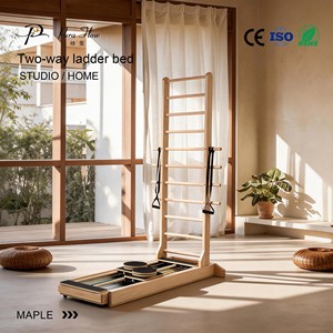 Cama de <span class=keywords><strong>Pilates</strong></span> Core Ladder de doble riel para estudios de yoga, cama deslizante para estiramiento y ejercicios de <span class=keywords><strong>Pilates</strong></span> - Product Image 2