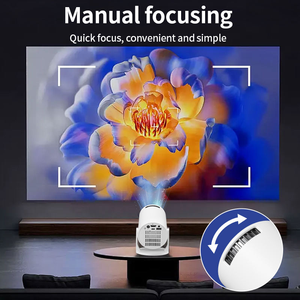 Nouveau projecteur portable YDH HY300 4K 500 ANSI lumens avec double Wi-Fi et écran 94 pouces pour cinéma maison - Vente chaude 2026 - Product Image 6