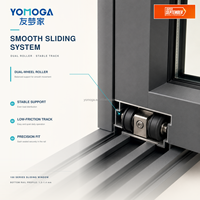 Ventanas Corredizas de Aluminio con Doble Acristalamiento Insonorizante para Apartamentos Modernos, MOQ Bajo
