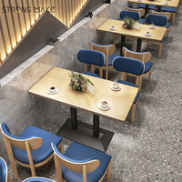Mobilier de Restauration Commercial en Cuir Sur Mesure, Canapé Banquette et Tables Chaises de Luxe Modernes pour Café Restaurant