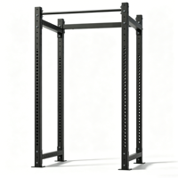 Rack de musculation autoportant en acier inoxydable pour extérieur, avec cage à squats multi-trous et barre de traction intégrée pour bras et triceps, usage domestique et commercial