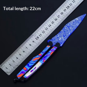 พีซ อีลิท ซอร์เวย์ริง ซับเวย์ เอสเคป เฟลม โคลด์ เฟลม บัตเตอร์ฟลาย ไนฟ์ โลหะผสม อาวุธจำลอง ของเล่น รุ่น 111 ไม่ใช่ใบมีด - Product Image 2