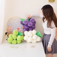 Grosir simulasi anggur mainan mewah boneka buah boneka anggur boneka buah lucu realistis boneka anggur