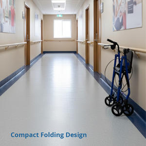 Déambulateur pour personnes âgées avec poignées offrant un soutien à la mobilité et une stabilité accrues pour les aînés à mobilité réduite - Product Image 2