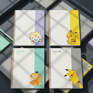 For PP Spiral Binding 4-Piece Set Cute Character Kawaii Kids School Stationery <b>Gift</b> Pikaed Korean Sealed - Product Image 1