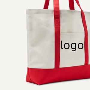 Sac fourre-tout moyen écologique et recyclable avec motif lettres, fermeture éclair, couleur personnalisée, en toile de coton - Product Image 2