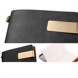 Carnet personnalisé OEM, reliure spirale et à feuilles mobiles, classeur économique avec enveloppes zippées, couverture en cuir PU - Product Image 1