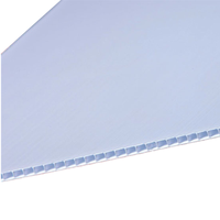 4x8 feuilles de protection de sol corex noires feuilles de plastique ondulées 1200x2400mm