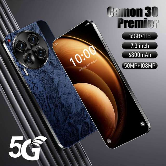 Camon 30 Pro 5G Smartphone with 7.3-Inch HD Display 16GB RAM 1TB Storage English OS