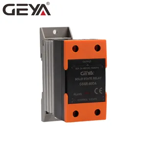 GEYA GSR2-1-40DD 10A 25A 40A 50A 60A 80A 90A 100A Potentiomètre à AC Relais à semi-conducteurs SSR industriel