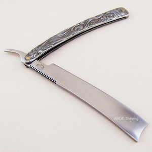 In Acciaio Inox Rasoio Scatola di Legno Cut Throat Pieghevole <span class=keywords><strong>Barbiere</strong></span> <span class=keywords><strong>Rasatura</strong></span> - Product Image 3