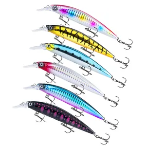 2023 Nova Isca Jerkbait 130mm 36g 3D Mergulho Lento Água Salgada Hard Fishing Iscas plug Minnow Peixe Isca Afundando Pesado Wobbler